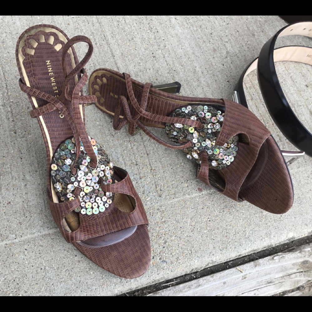 Nine West studio size 8.5m sparkly sandals